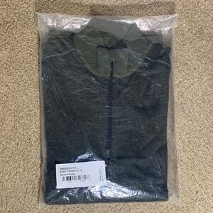 Smartwool Men's Large Green Intraknit Thermal Max Merino 1/4 Zip